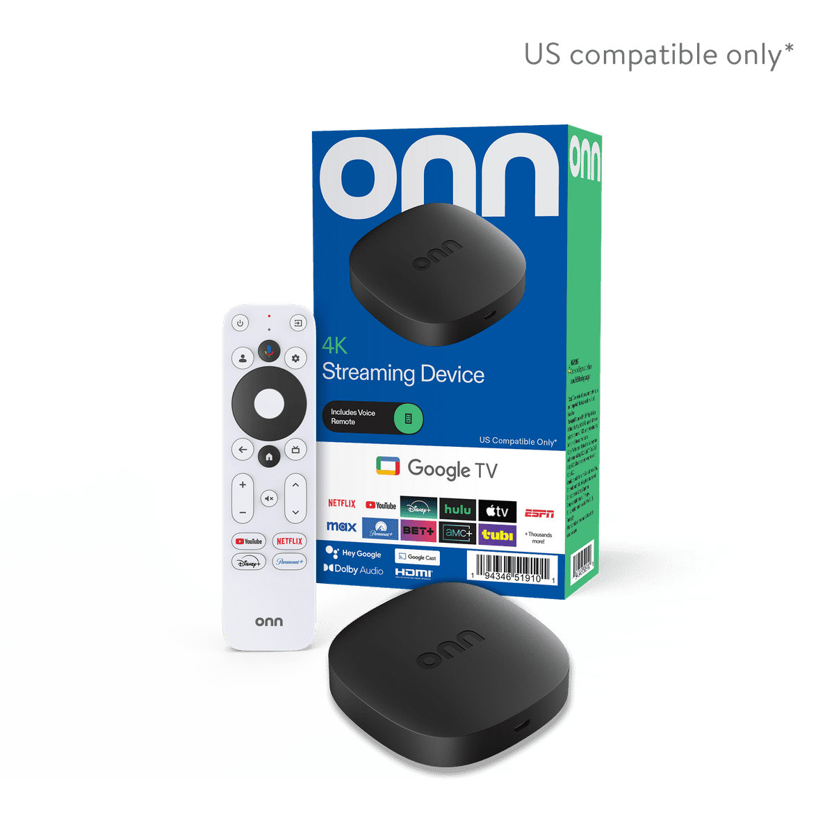 onn 4K Streaming Device with Google TV (2025 model)